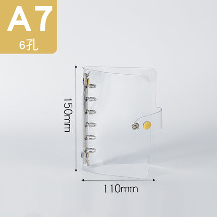 Binder storage book A5/A6/A7 color metal custom loose-leaf booklet PVC folder storage book