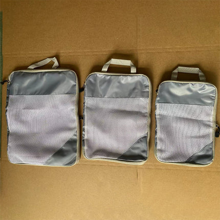 Amazon travel compression bag three-piece luggage clothing storage bag suit factory direct sales