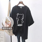Black# Hand Covered Pencil Bear# White Figure [Side Opening Breastfeeding]] / M