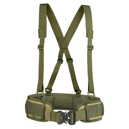Cross-Border Cobra Buckle Tactical Waist Belt Set Outdoor Multi-Functional Nylon Quick-Release Belt Real-Life Cs Outer Belt