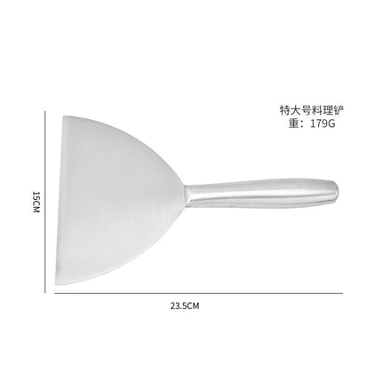 in stock Kitchen Japanese Cuisine Shovel Fried Steak Steak Grilled Shovel Stainless Steel Hollow Handle Pot Shovel Fried Teppanyaki Shovel