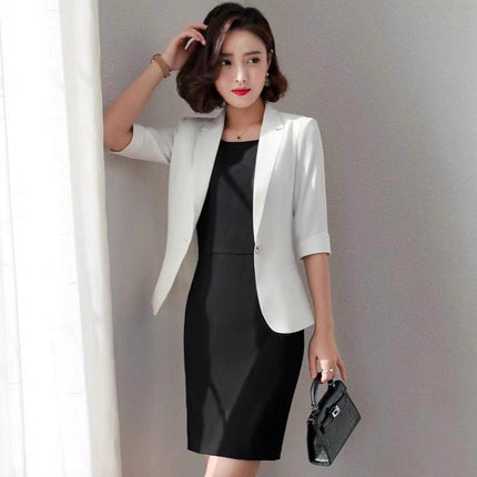 Original Authentic Professional Suit for Women, Spring & Fall Suit Skirt, Women's Dress, Two-Piece Set, Slim Formal Work Clothes for Women