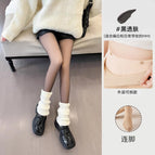 Black and translucent skin with feet / 130g double layer velvet-free (button style)