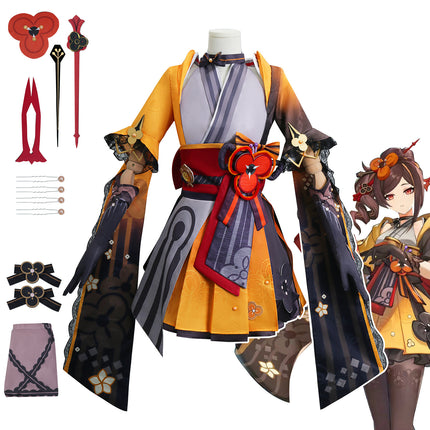 Original God cos clothing Thunder cutting Jinshi Qianzhi cosplay costume secondary anime role-playing costume