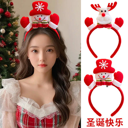 Christmas Antler Headband Holiday Costume Headband Cartoon Hairband for Women 2026 New Children's Hairpin Hair Accessory Gift