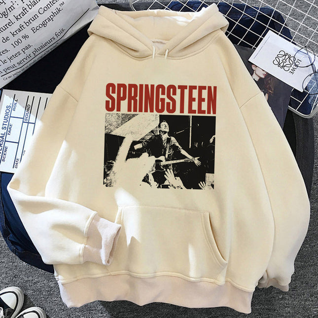 Bruce Springsteen Hoodies Harajuku Winter Fashion Funny Younger Y2K Bug Girl Sports