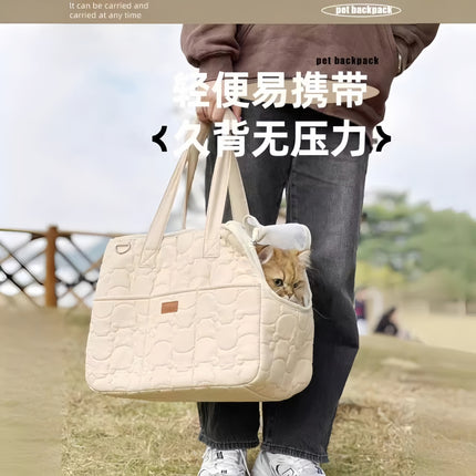 Cat Bag Winter Warm Going Out Portable Cat Carrying Portable Dog Bag High Beauty Value Small Dog Pet Backpack