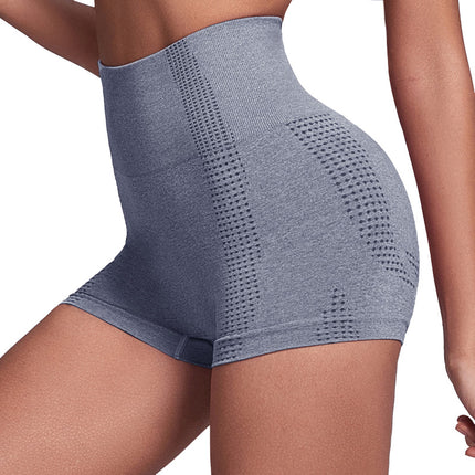 Spot Yoga Shorts Women's Summer Outer Wear Naked Hip Lifting Sports Shorts Tight Stretch Sports Fitness Triple Pants