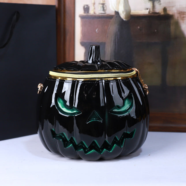 European and American Fashion 2025 Casual Halloween Cross-Border Hot Sale Personalized Stereo Pumpkin Head Bag Shoulder Crossbody Women's Bag