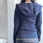 Midnight blue slim fit sweatshirt / 2 yards = s