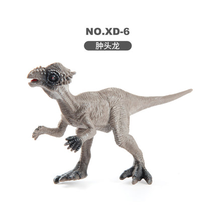 Children's Dinosaur Simulation Animal Ornaments Multiple Mini Solid Dinosaur Model Stegosaurus Spinosaurus Bull Dragon Bag Ornaments