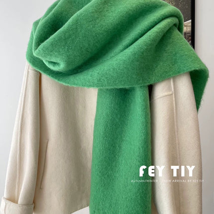 Cross-Border Imitation Cashmere Plaid Scarf for Women Autumn and Winter Thickened Warm Shawl Dual-Purpose Student Maillard Scarf Wholesale