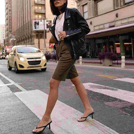 Cross-Border 2026 Summer New Women's Fashion Sandals with Thin Straps, Thong-Toe Design, Thin High Heels, Open-Toe Women's Shoes Size 34-43