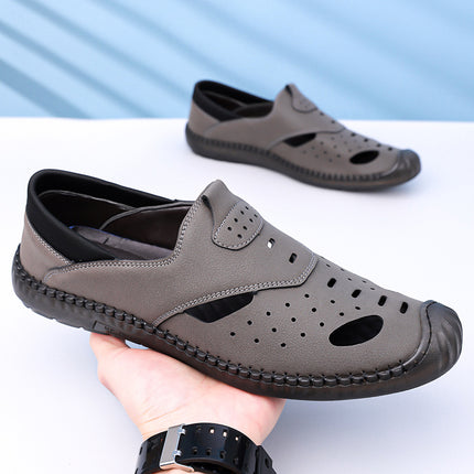 Sandals Men's 2025 New Summer Outer Wear Soft-Soled Sports and Leisure Beach Shoes Men's Clogs Drop Shipping