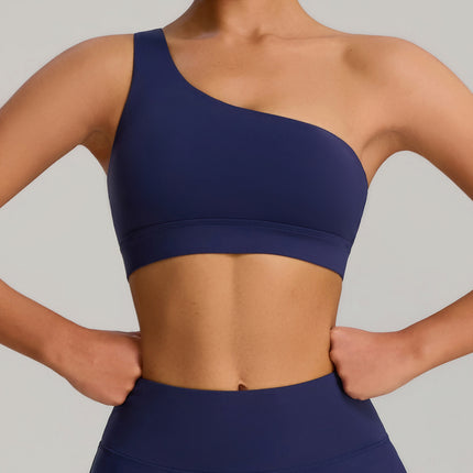 Spring and Summer 2025 New Sportswear suit Women's Oblique Shoulder Sexy Yoga Clothes suit Hot-selling Fitness Clothes in Europe and America