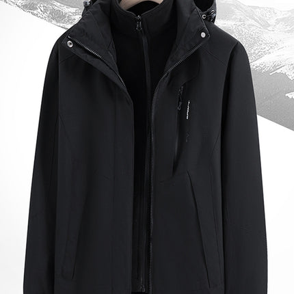 Three-in-One Couple's Detachable Jacket for Traveling in Xizang Mountain Windproof Waterproof Outdoor Mountaineering Suit