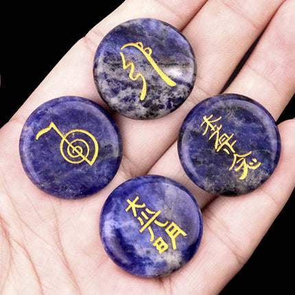 Reiki Great Light Symbol Amethyst Agate Stone Power Balance Improvement