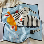 Red faced zebra / 53*53cm