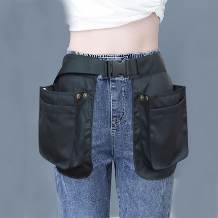 Amazon Outdoor Multifunctional Multi-Pocket Zipper Waist Bag Sports Fashion Belt Apron Waist Cover Hanging Waist Storage Bag
