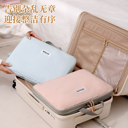 Nylon Double-Sided Storage Bag for Pantyhose, Travel Compression Storage Bag, Large-Capacity Suitcase Storage, Tidy Storage