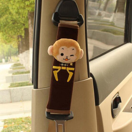 Car Seat Belt Shoulder Cover Universal Cartoon Cute Doll Wear-resistant Car Seat Belt Cover Women