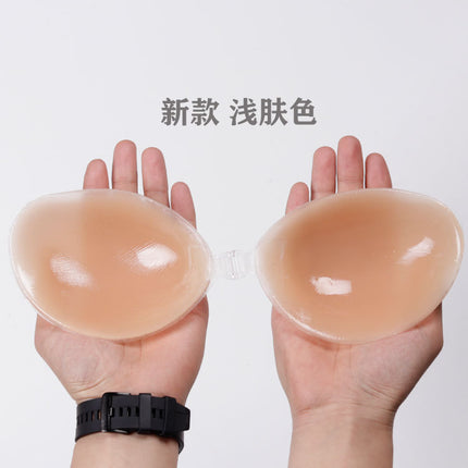 Breast Patch Skin Ready-Made New Style Large Silicone Breast Patch Breast Patch Push-Up Thickened Upper Support Transparent Silicone Bra