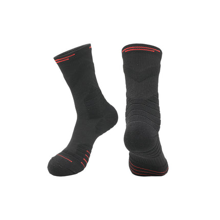 Autumn and Winter Professional Towel Bottom Elite Basketball Socks for Adults and Children Sweat-Absorbent High-Top Men's Thickened Sports Socks Wholesale