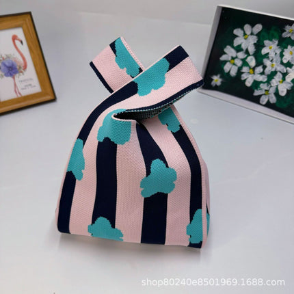 110g Baby Birthday Gift Bag Holiday Knitted Gift Bag Kidsren's First Birthday Party Handbag Gift Knitted Bag