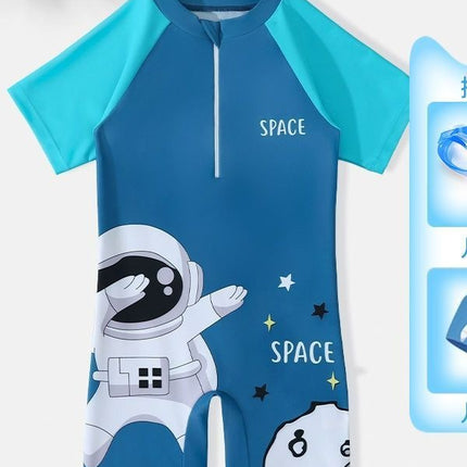 Children's Swimwear Boys 2024 New Arrival Swim Trunks Sun-proof Quick-drying Baby Boys Swimming Training Hot Spring Swimwear