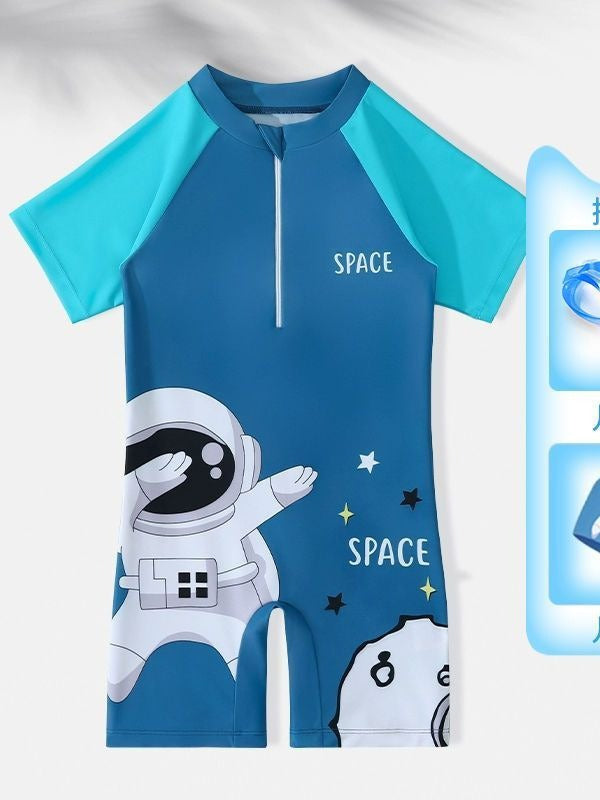 Children's Swimwear Boys 2024 New Arrival Swim Trunks Sun-proof Quick-drying Baby Boys Swimming Training Hot Spring Swimwear
