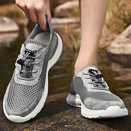 2025 Slip-On Sneakers for Men, Summer Lightweight Breathable Shoes, Casual Shoes, Soft Sole Mesh Running Shoes for Men