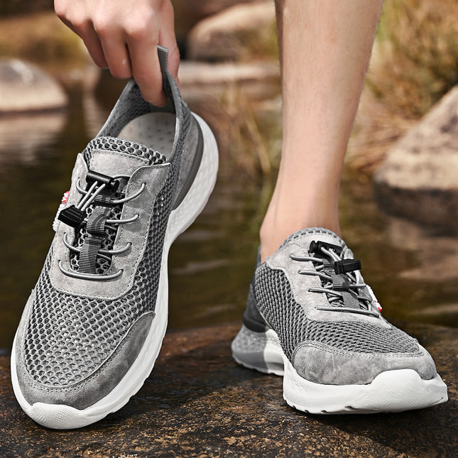 2025 Slip-On Sneakers for Men, Summer Lightweight Breathable Shoes, Casual Shoes, Soft Sole Mesh Running Shoes for Men