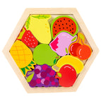 Hexagonal creative puzzle (fruit)
