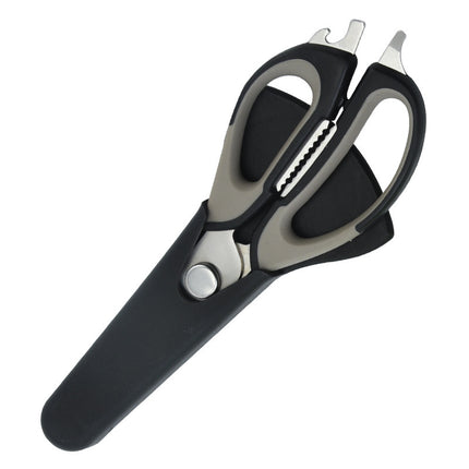 Multifunctional Refrigerator Scissors Magnetic Suction Detachable Household Powerful Chicken Bone Scissors Food Barbecue Scissors Stainless Steel Kitchen Scissors