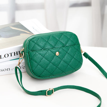 ladies bag classic embroidered rhombus mobile phone bag frosted texture caviar small square bag crossbody shoulder bag batch