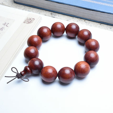 Venus Old Material Zambia Lobular Red Sandalwood Handheld Chain High Oil Mimi Buddha Bead String New Chinese Style Ornament for Men and Women