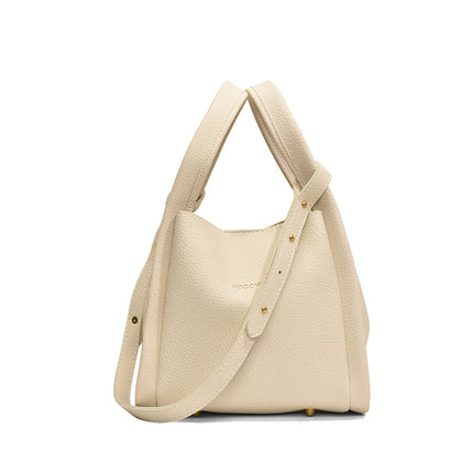 Litchi Bucket Bag 2025 New Women's Bag Simple Autumn and Winter Shoulder Bag Hand-held Vegetable Basket Bag Cross-border Foreign Trade