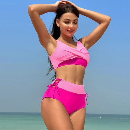 2024 Bikini Swimsuit for Women European and American Style Ins Swimwear Cross-Border Amazon Hot-Selling Bikini Wholesale Eco-Friendly Sexy