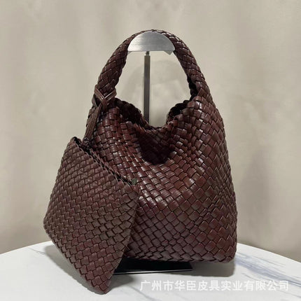 Niche Design Handmade Woven Bag Women's Western-style Bag Women's Bag Small Bag Large Capacity Vegetable Basket Bag
