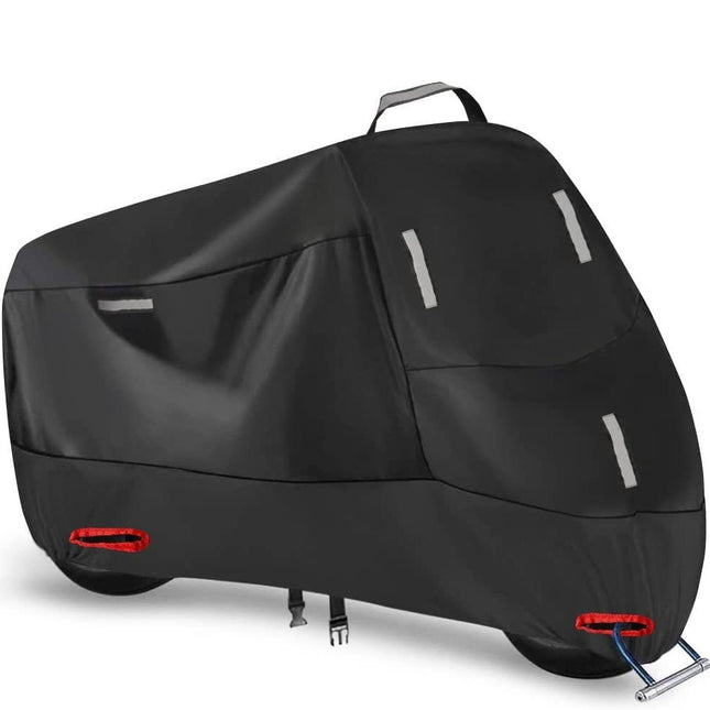Cross-border 210D motorcycle dust cover Amazon rain-proof sun-proof snow-proof dust-proof reflective strip bicycle