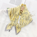 L024-069-01 yellow / 70cm wrinkled square towel
