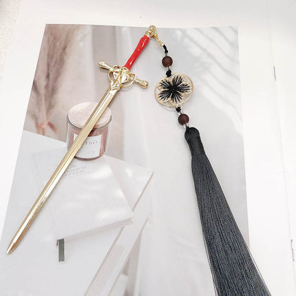 Sword water drop hairpin advanced sense new Chinese style hairpin antique Chinese clothing hair accessories hair pin