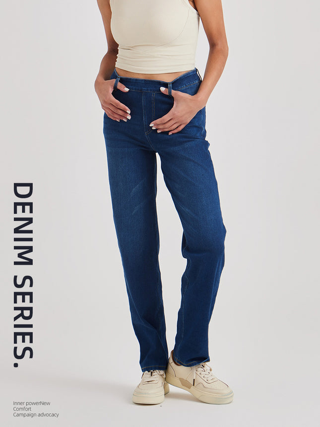 Cross-Border New High-Waisted Yoga Jeans for Women, Slimming Look, Hip-Raising, High-Elastic Tight-Fitting Cat Whiskers and Horse Fitness Casual Pants
