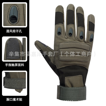 Cross-Border Wholesale Touch Screen Gloves Men's Tactical Gloves Armor Outdoor Mountaineering Cycling Gloves Anti-Wear Sports Gloves