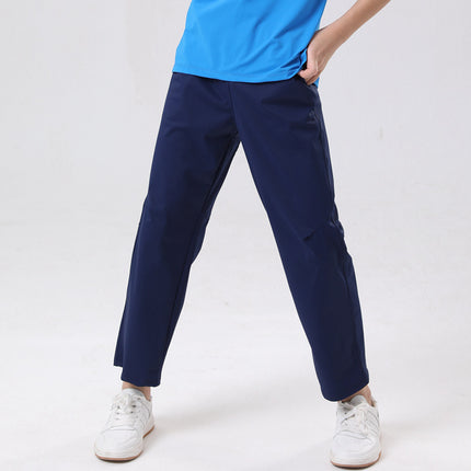 Amazon Export Summer Boys Children's Yoga Pants New Solid Color Breathable Sports Casual Pants Thin Fitness Pants