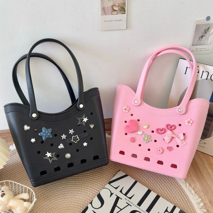 EVA Hole Bag 2025 Cross-border New Fashion Seaside Waterproof Beach Bag Large Capacity Tote Bag Single Shoulder Bag