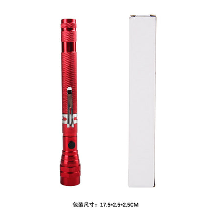 3 lamp pickup strong magnetic iron absorption tensile steel pipe metal hose arbitrary bending LED multi-function work flashlight