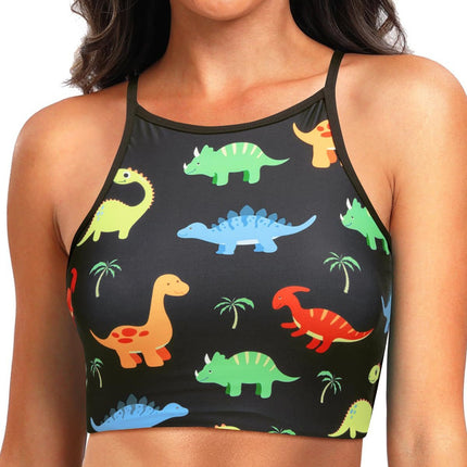 Bikini sports cross-border plus size 2025 vest swimsuit top Amazon European and American sexy women's