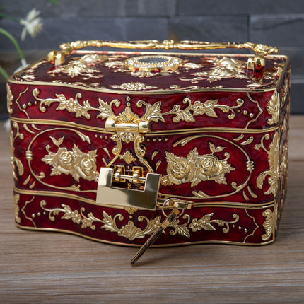 Large Creative European-Style Jewelry Box for Weddings and Engagements, Multi-Layer Large-Capacity Storage Box, Jewelry Box for Necklaces