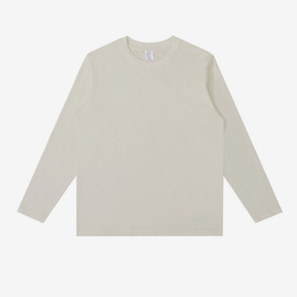 Cylinder Seamless Three-Dimensional Cutting Small Neck All-Match Round Neck Solid Color Long Sleeve Men's and Women's Inner Base Shirt Top New